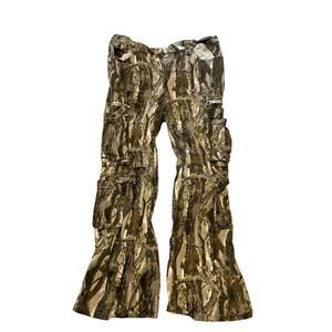 Fashion Nova Flared Cargo Mossy Oak Jeans Mens 32x28